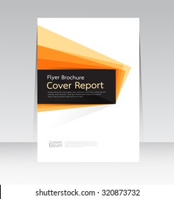 Vector design for Cover Report Annual Flyer Poster in A4 size