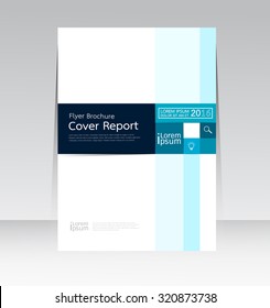 Vector design for Cover Report Annual Flyer Poster in A4 size