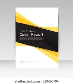 Vector design for Cover Report Annual Flyer Poster in A4 size
