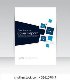 Vector design for Cover Report Annual Flyer Poster in A4 size