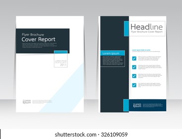 Vector design for Cover Report Annual Flyer Poster in A4 size