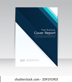 Vector design for Cover Report Annual Flyer Poster in A4 size
