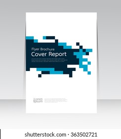 Vector design for Cover Report Annual Flyer Poster in A4 size