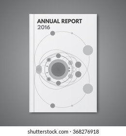 Vector design for Cover Report Annual Flyer Poster 