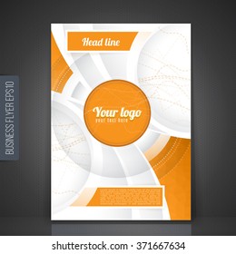 Vector design for Cover Report Annual Flyer Poster Layout.