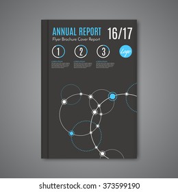 Vector design for Cover Report Annual Flyer Poster in A4 size 