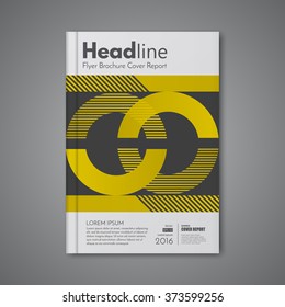 Vector design for Cover Report Annual Flyer Poster in A4 size 