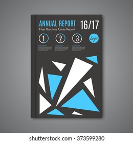 Vector design for Cover Report Annual Flyer Poster in A4 size 
