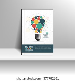 Vector design for Cover Report Annual Flyer Poster