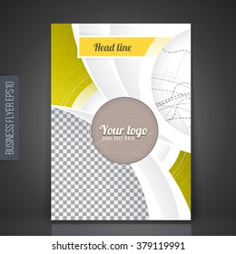 Vector design for Cover Report Annual Flyer Poster Layout.