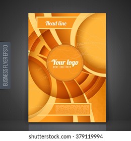 Vector design for Cover Report Annual Flyer Poster Layout.