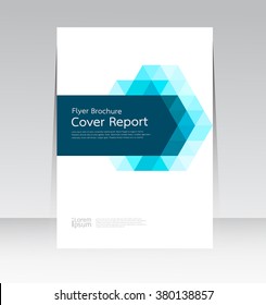 Vector design for Cover Report Annual Flyer Poster in A4 size