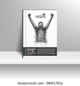 Vector design for Cover Report Annual Flyer Poster