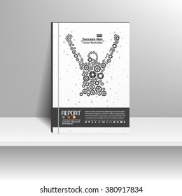 Vector design for Cover Report Annual Flyer Poster