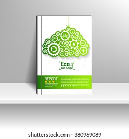Vector design for Cover Report Annual Flyer Poster
