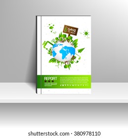 Vector design for Cover Report Annual Flyer Poster