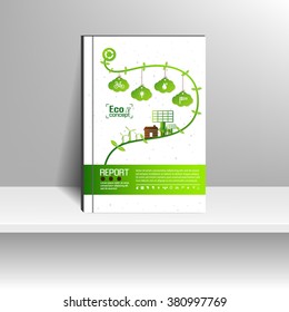 Vector design for Cover Report Annual Flyer Poster