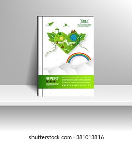 Vector design for Cover Report Annual Flyer Poster