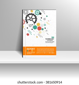 Vector design for Cover Report Annual Flyer Poster