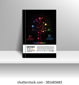 Vector design for Cover Report Annual Flyer Poster