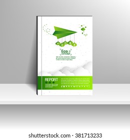 Vector design for Cover Report Annual Flyer Poster