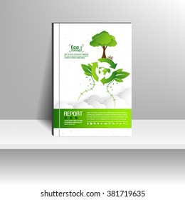 Vector design for Cover Report Annual Flyer Poster