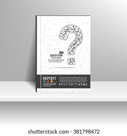 Vector design for Cover Report Annual Flyer Poster