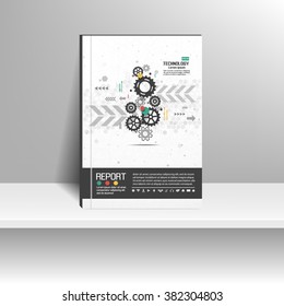 Vector design for Cover Report Annual Flyer Poster