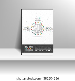 Vector design for Cover Report Annual Flyer Poster