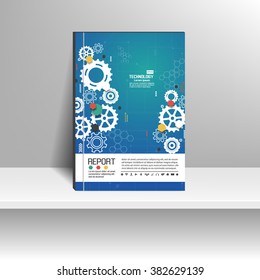 Vector design for Cover Report Annual Flyer Poster