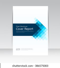 Vector design for Cover Report Annual Flyer Poster in A4 size
