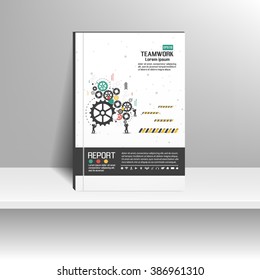 Vector design for Cover Report Annual Flyer Poster