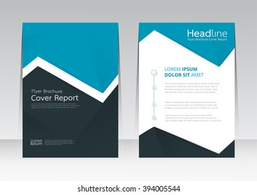 Vector design for Cover Report Annual Flyer Poster in A4 size
