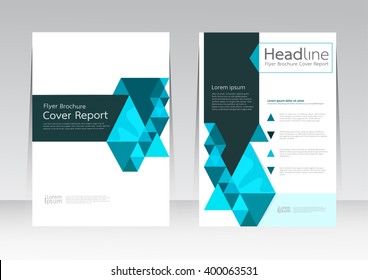 Vector design for Cover Report Annual Flyer Poster in A4 size
