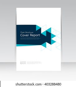 Vector design for Cover Report Annual Flyer Poster in A4 size
