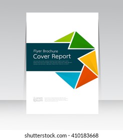 Vector design for Cover Report Annual Flyer Poster in A4 size
