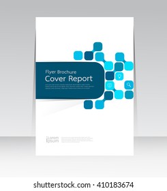 Vector design for Cover Report Annual Flyer Poster in A4 size