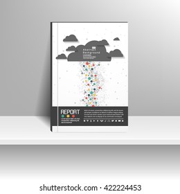Vector design for Cover Report Annual Flyer Poster