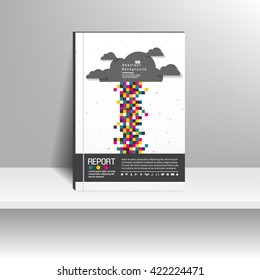 Vector design for Cover Report Annual Flyer Poster