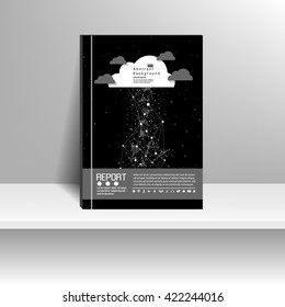 Vector design for Cover Report Annual Flyer Poster
