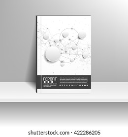 Vector design for Cover Report Annual Flyer Poster