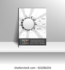 Vector design for Cover Report Annual Flyer Poster