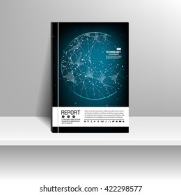 Vector design for Cover Report Annual Flyer Poster