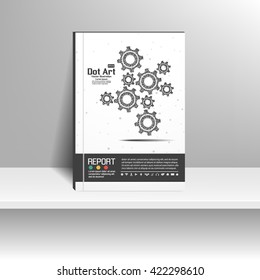 Vector design for Cover Report Annual Flyer Poster