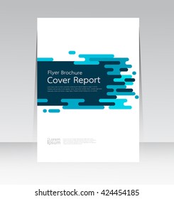 Vector design for Cover Report Annual Flyer Poster in A4 size
