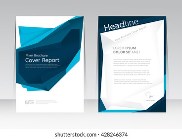 Vector design for Cover Report Annual Flyer Poster in A4 size

