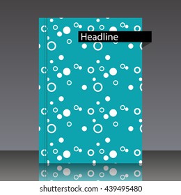 Vector design for Cover Report Annual Flyer Poster in A4 size DNA
