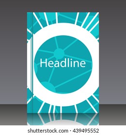 Vector design for Cover Report Annual Flyer Poster in A4 size DNA