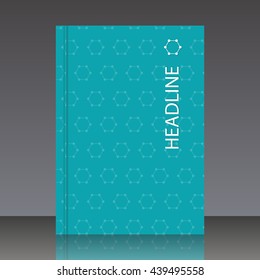 Vector design for Cover Report Annual Flyer Poster in A4 size DNA