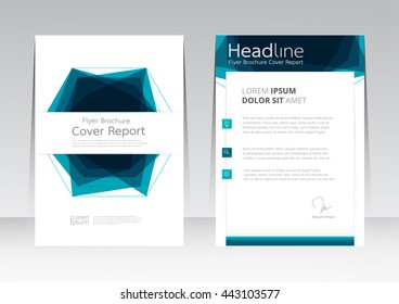 Vector design for Cover Report Annual Flyer Poster in A4 size